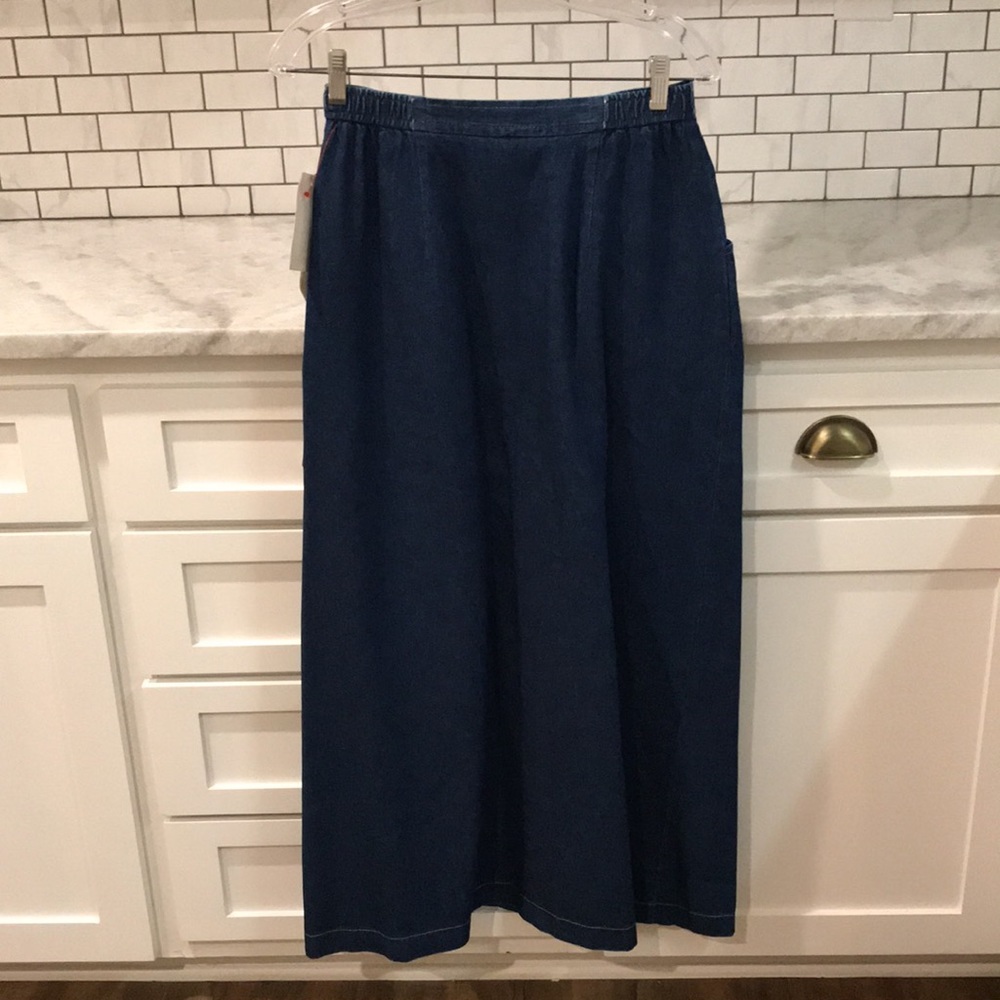 Vintage On the Verge Denim Skirt Womens Size 6 Button New with Tag Made in USA - Picture 5 of 9